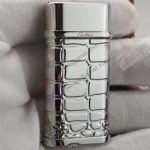 Copy Cartier Silver grid- Carved Lighter For 